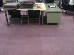 研究室にカーペット導入