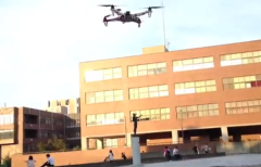 クワッドコプター (DJI-F450NAZA) 試験飛行＠筑波大石の広場