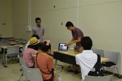 大学説明会において研究室のデモを行いました