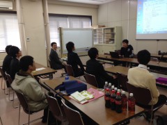 石川高専の越野先生と学生さんたちが研究室訪問にやってきました