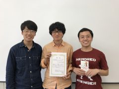 2018年度 農業情報学会 全国大会にて廣中君が受賞